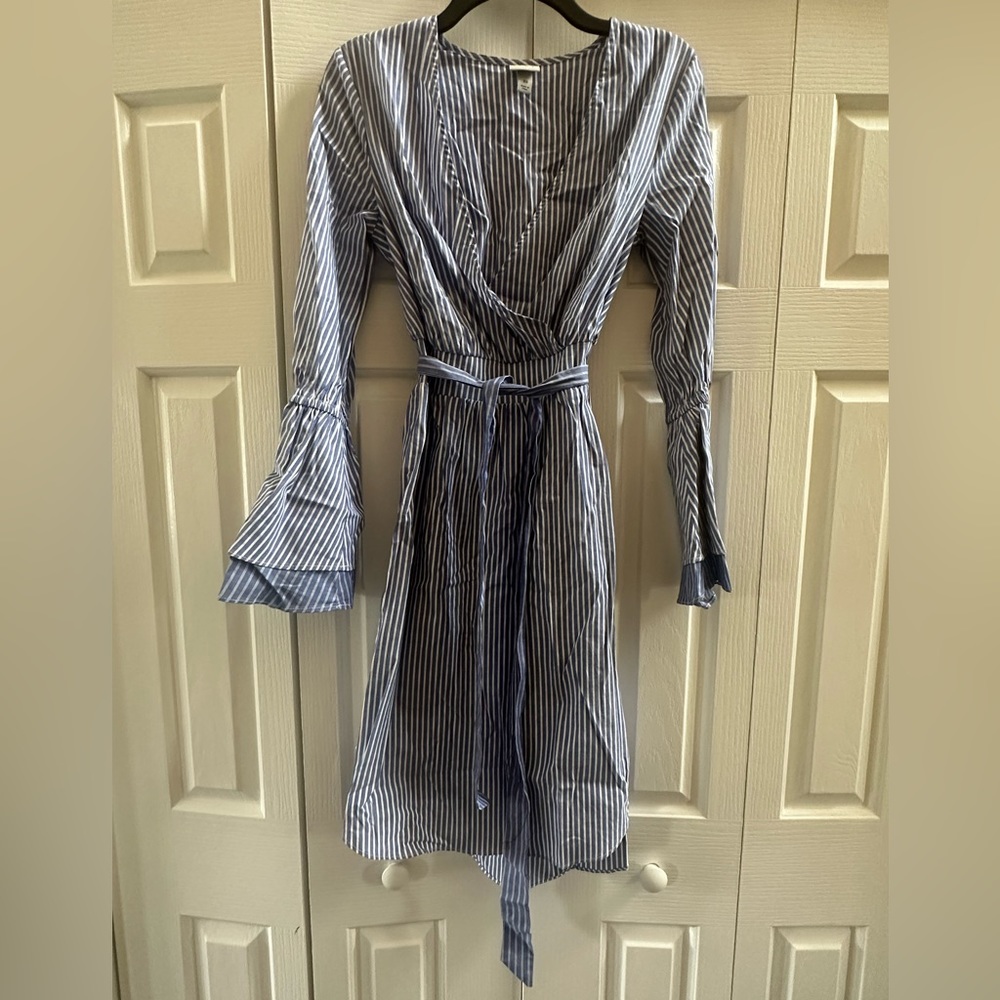 XS blue and white a.n.a dress
